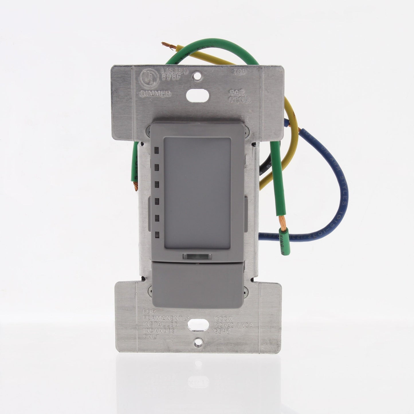Leviton TPI10-1LG Gray TouchPoint Touch Light Dimmer Switch Decora 1000W