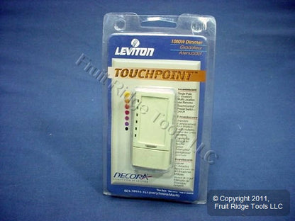 Leviton TPI10-1LI Ivory TouchPoint Touch Light Dimmer Switch Decora 1000W