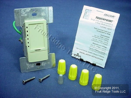 Leviton TPI10-1LI Ivory TouchPoint Touch Light Dimmer Switch Decora 1000W
