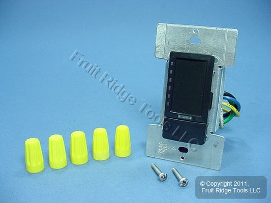 Leviton TPX06-1LE Black Mark 10 Fluorescent Touch Light Dimmer Switch