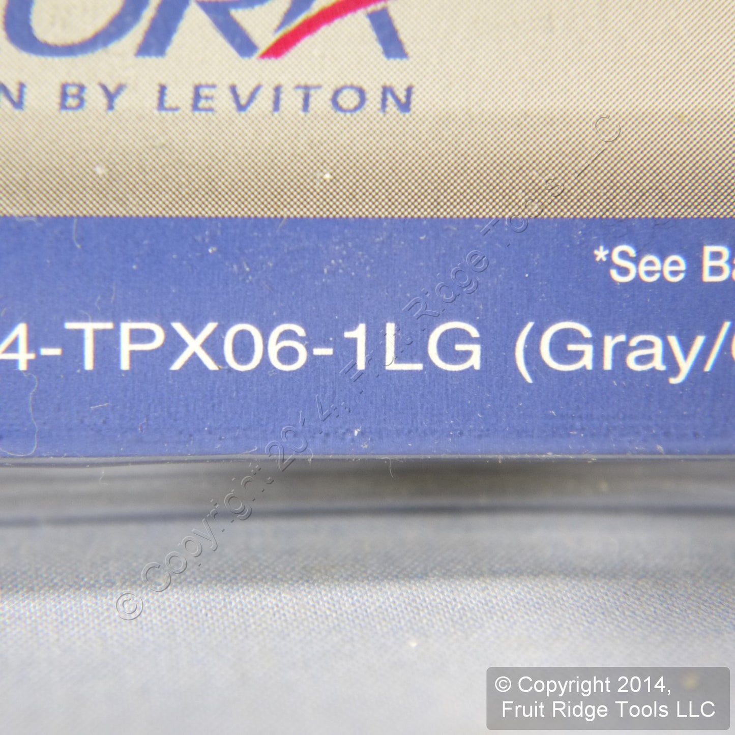 Leviton TPX06-1LG Gray Mark 10 Fluorescent Touch Light Dimmer Switch