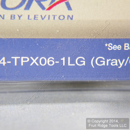 Leviton TPX06-1LG Gray Mark 10 Fluorescent Touch Light Dimmer Switch