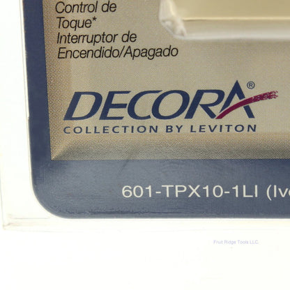 Leviton TPX10-1LI Ivory Mark 10 Fluorescent Touch Light Dimmer Switch 1000VA