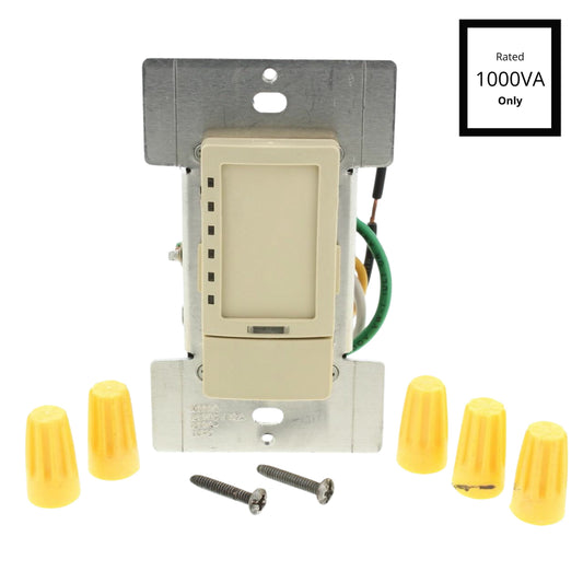 Leviton TPX10-1LI Ivory Mark 10 Fluorescent Touch Light Dimmer Switch 1000VA
