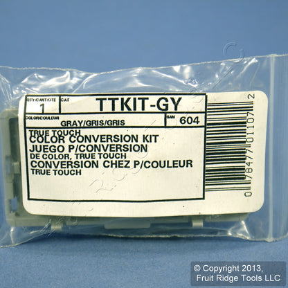 Leviton Color Gray Conversion Change Kit for True Touch Dimmers TTKIT-GY