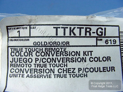 Gold/Ivory Color Conversion Kit for True Touch Multi-Remote Dimmer TTKTR-GI