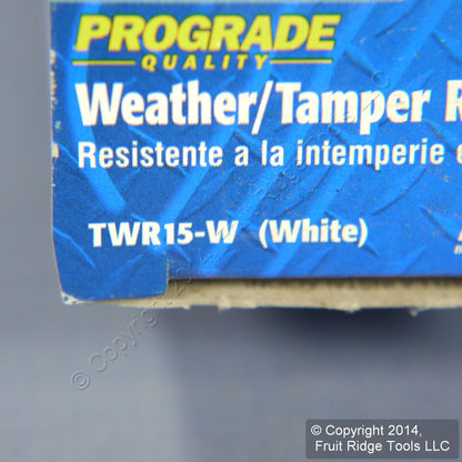 Leviton TWR15-W White Tamper/Weather Resistant Duplex 15A Receptacle Outlet 125V