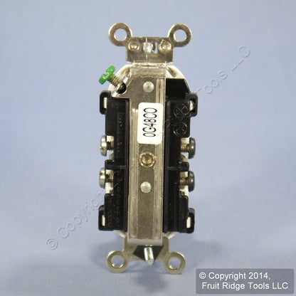 Leviton TWR15-W White Tamper/Weather Resistant Duplex 15A Receptacle Outlet 125V