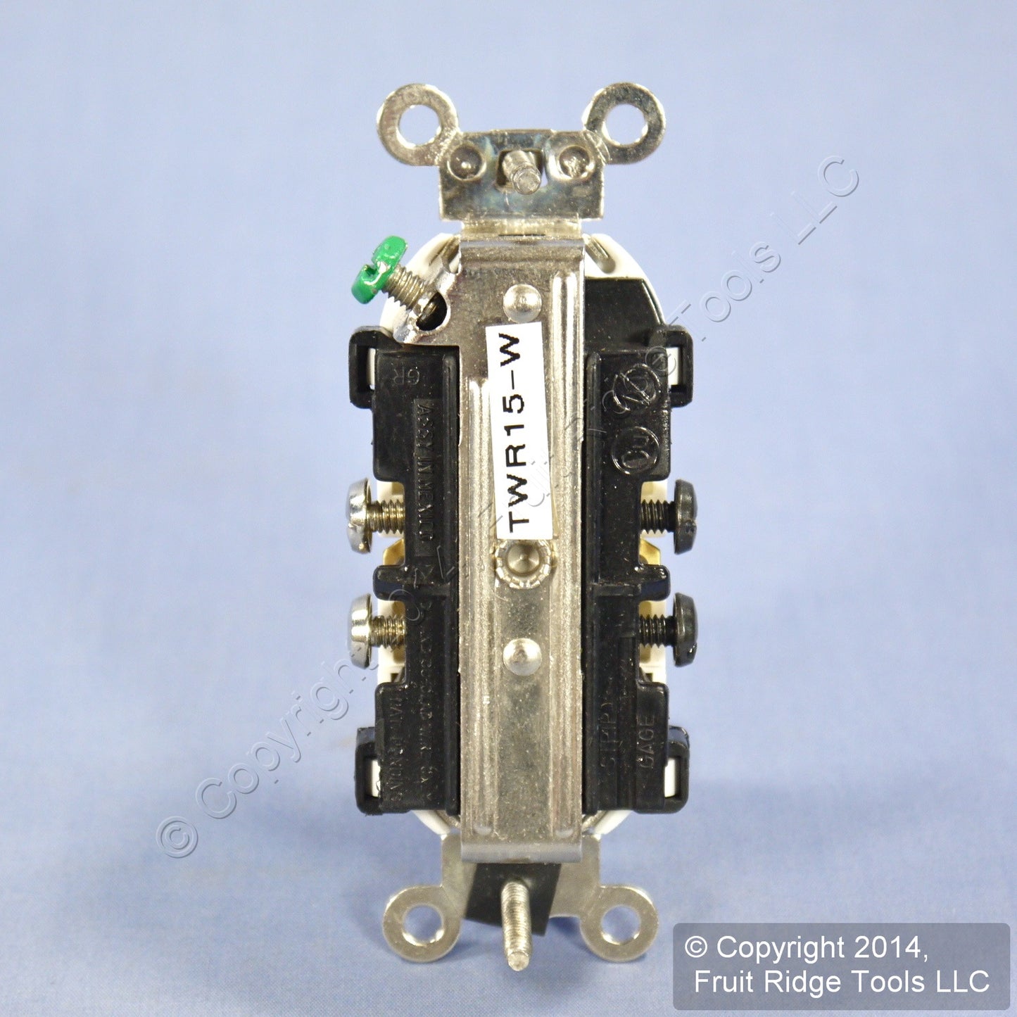 Leviton TWR15-W White Tamper/Weather Resistant Duplex 15A Receptacle Outlet Bulk