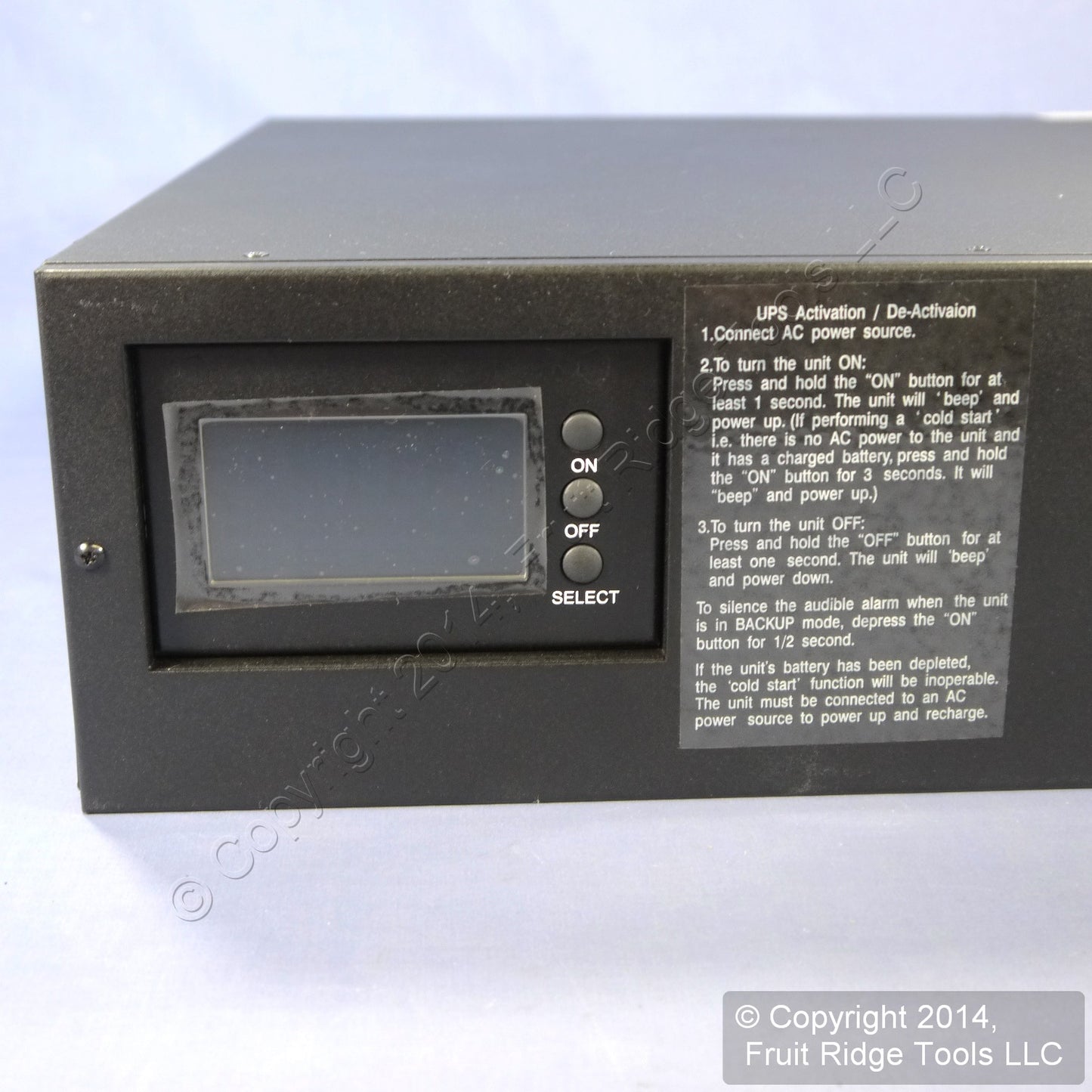 Leviton UPS U3000-ORM 3000VA OnLine Pure Sine Wave Rack Mount Hard-Wired 1800W