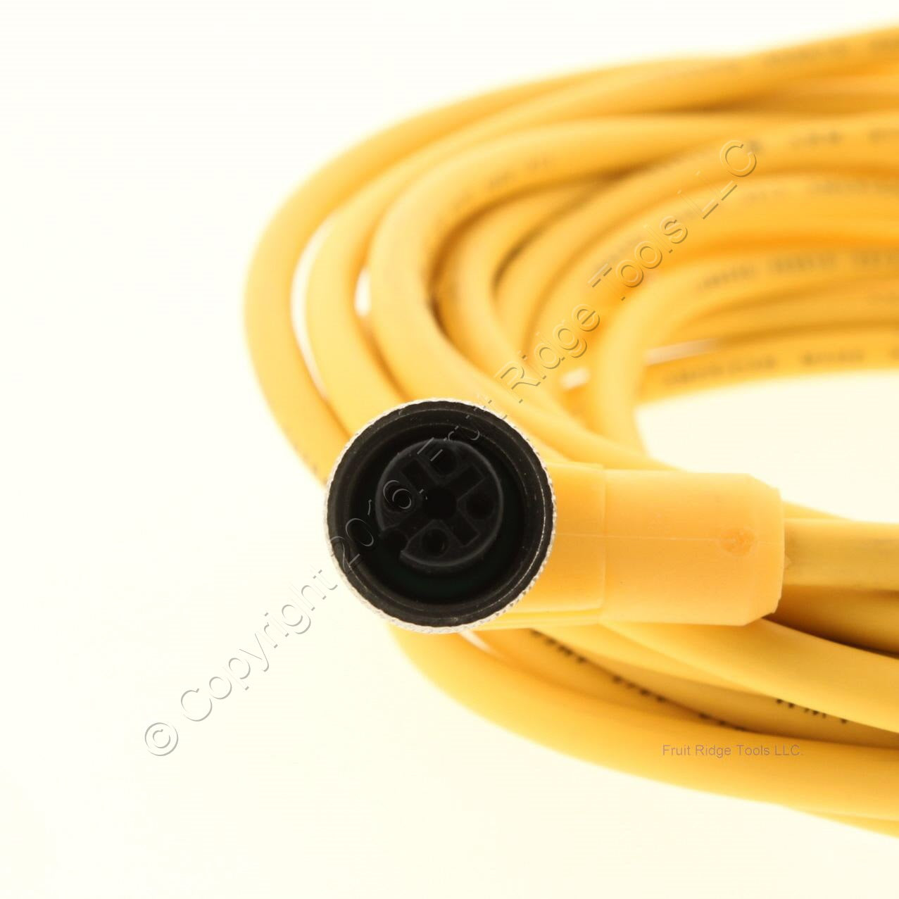 Lumberg Automation 3299-5M Yellow Sensor Cordset Right Angle 300V 22/3 5 Meters