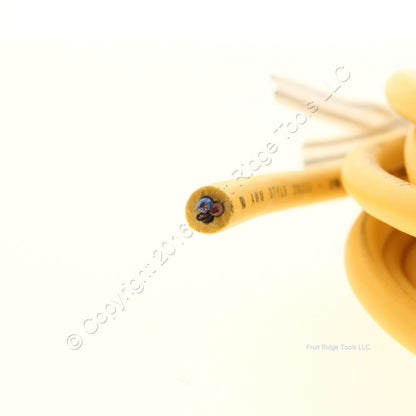Lumberg Automation 3299-5M Yellow Sensor Cordset Right Angle 300V 22/3 5 Meters