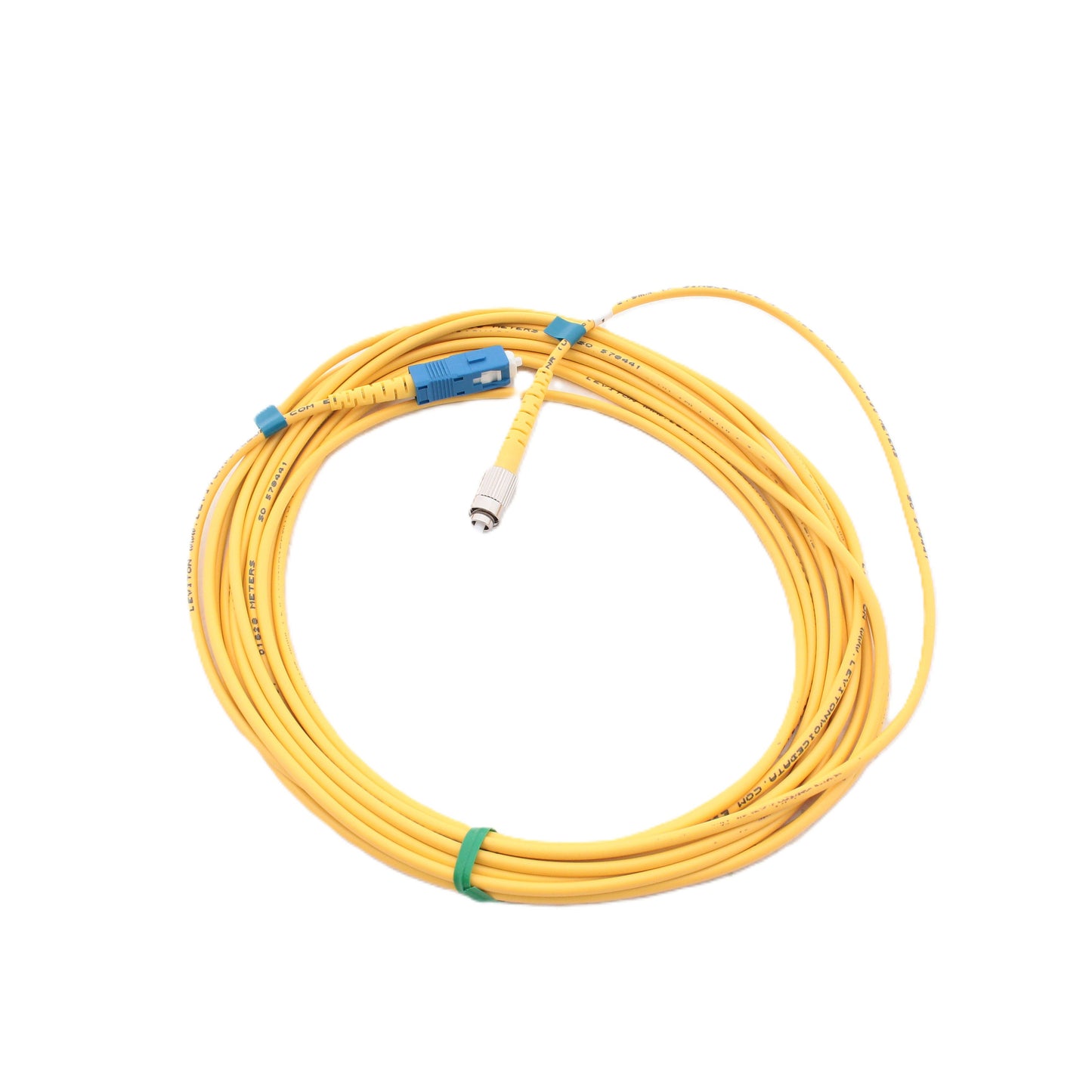 5M Leviton Fiber Optic Single-Mode Simplex Patch Cable Cord SC FC UPC UPSCF-S05