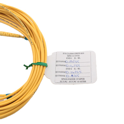 10M Leviton Fiber Optic Single-Mode Simplex Patch Cable Cord ST FC UPC UPSTF-S10
