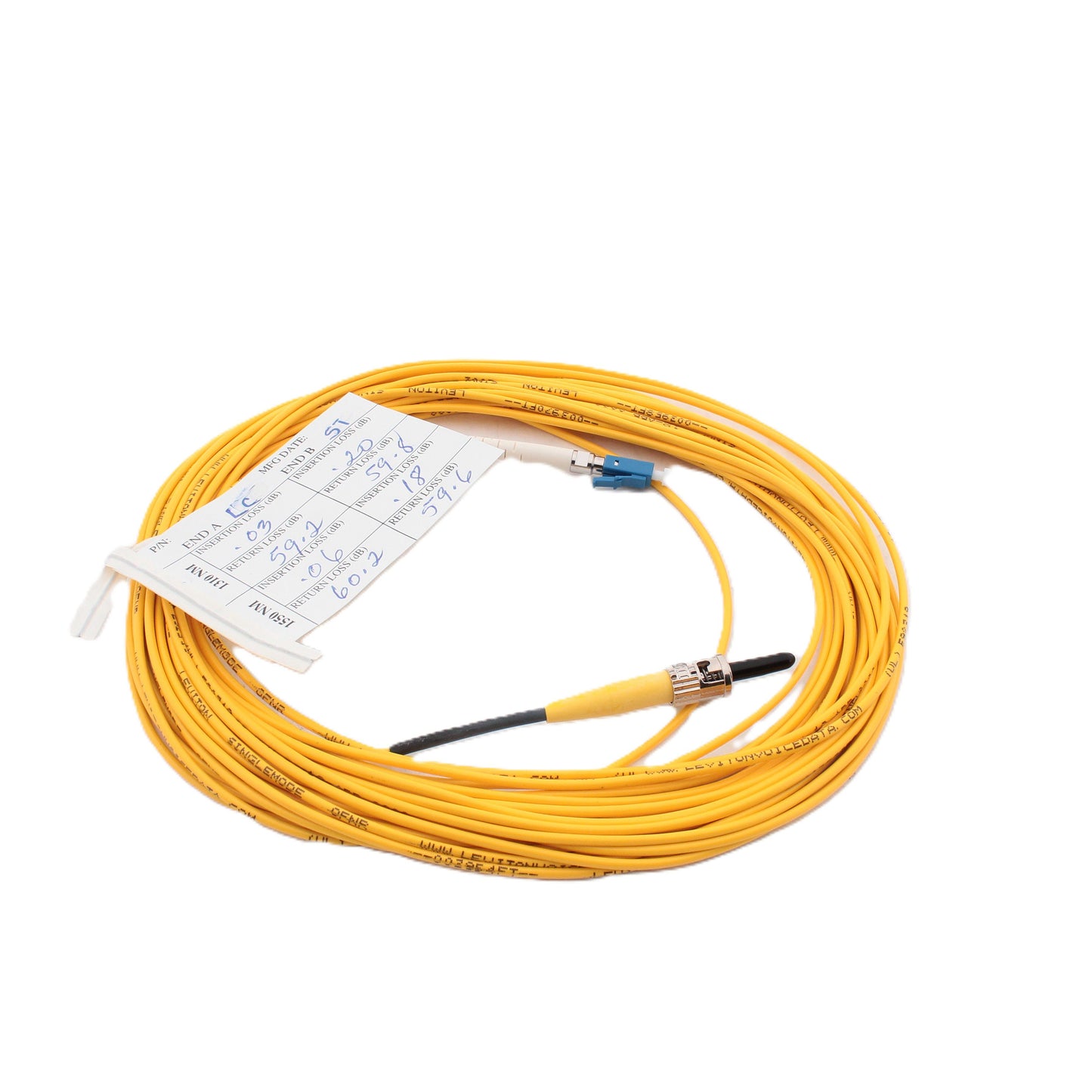 10M Leviton Fiber Optic Single-Mode Simplex Patch Cable Cord ST LC UPC UPSTL-S10