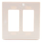 Lutron Almond 2-Gang Screwless Decorator GFCI Wallplate Plastic Cover CW-2-AL