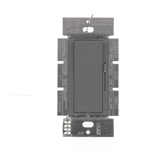 Lutron DV-10P-GR Gray Single Pole Preset On/Off Dimmer Rocker Switch 1000W