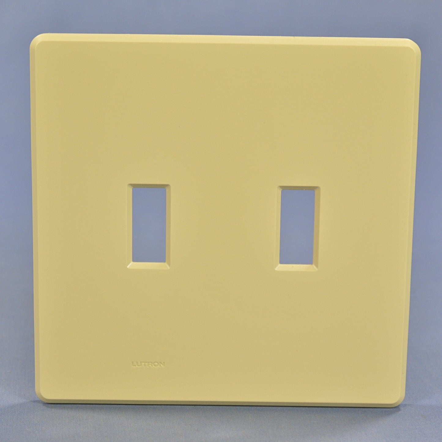 Lutron FW-2-IV Ivory 2-Gang Toggle Switch Plastic Midway Wallplate Cover Plate