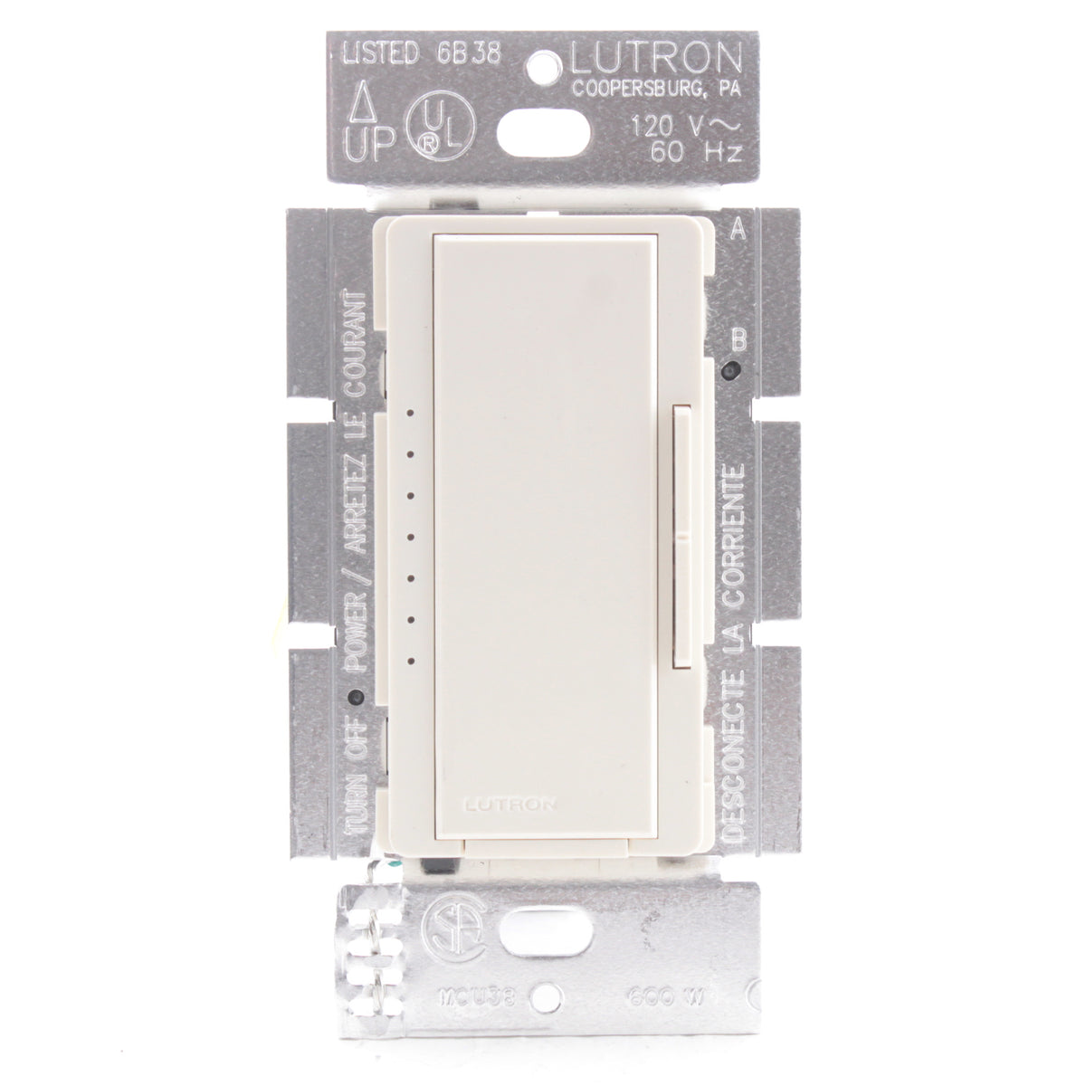 Lutron Maestro Lt Almond Preset Decorator Dimmer Switch Multi-Way 600W MA-600-LA