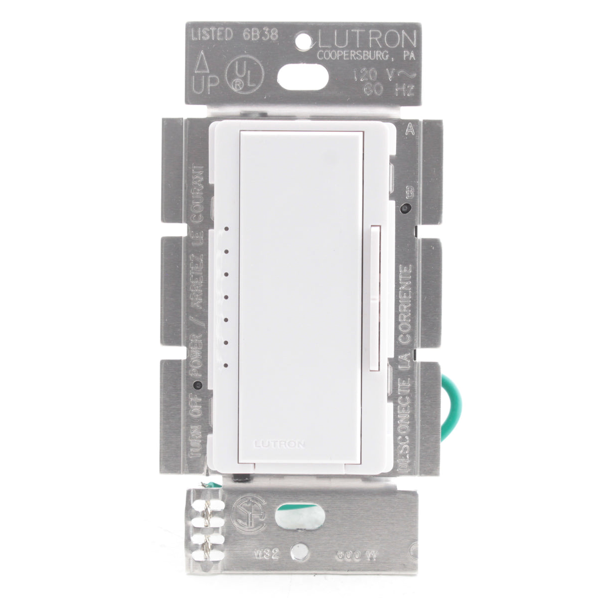 Lutron Maestro White Preset Decorator Dimmer Switch Multi-Way 600W MA-600-WH