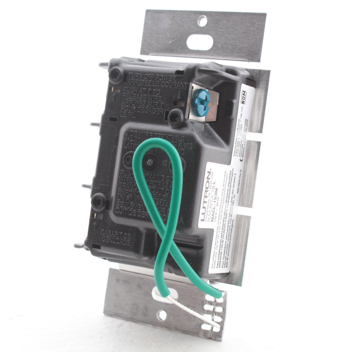 Lutron Light Almond Multi-Location Slide Dimmer Rocker Switch 120V MACL-153M-LA