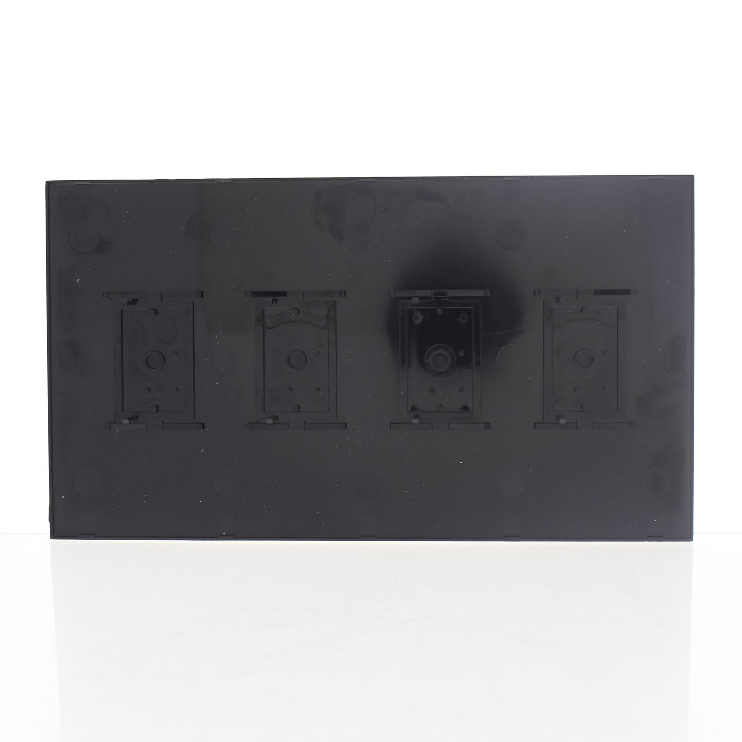 Lutron NT-KKKK-FB-SB Gold 4-Gang Wallplate Cover for Push-Bottom Switch Dimmers