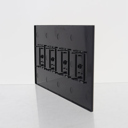 Lutron NT-KKKK-FB-SB Gold 4-Gang Wallplate Cover for Push-Bottom Switch Dimmers