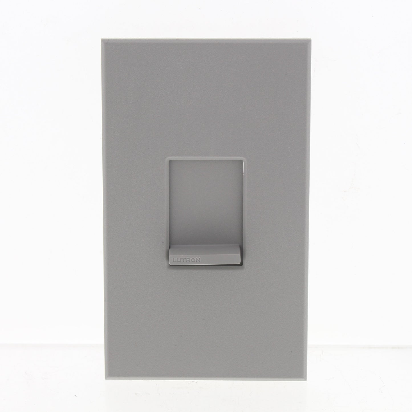 Lutron NT-S-NFB-GR Matte Gray 1-Gang Faceplate Nova T Architectural Wallplate