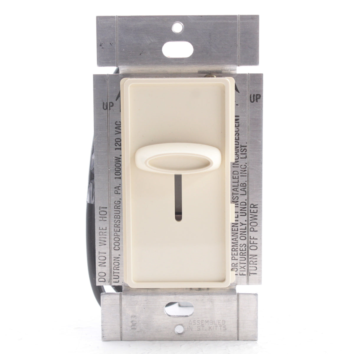 Lutron Skylark Almond Single Pole Slide Dimmer Switch 1000W 120V S-1000-AL