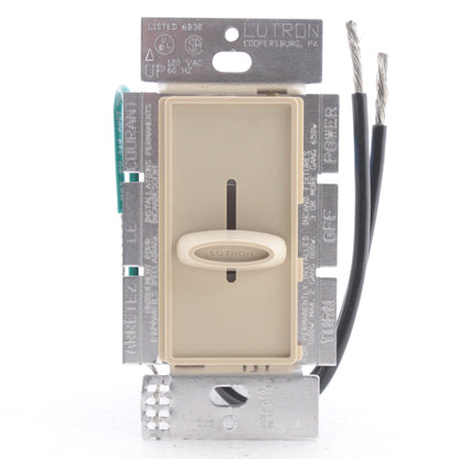 Lutron Skylark Ivory Single Pole Slide Dimmer Switch Control 1000W S-1000-IV