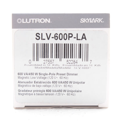 Lutron Light Almond Magnetic Low Volt Single Pole Dimmer Preset 450W SLV-600P-LA