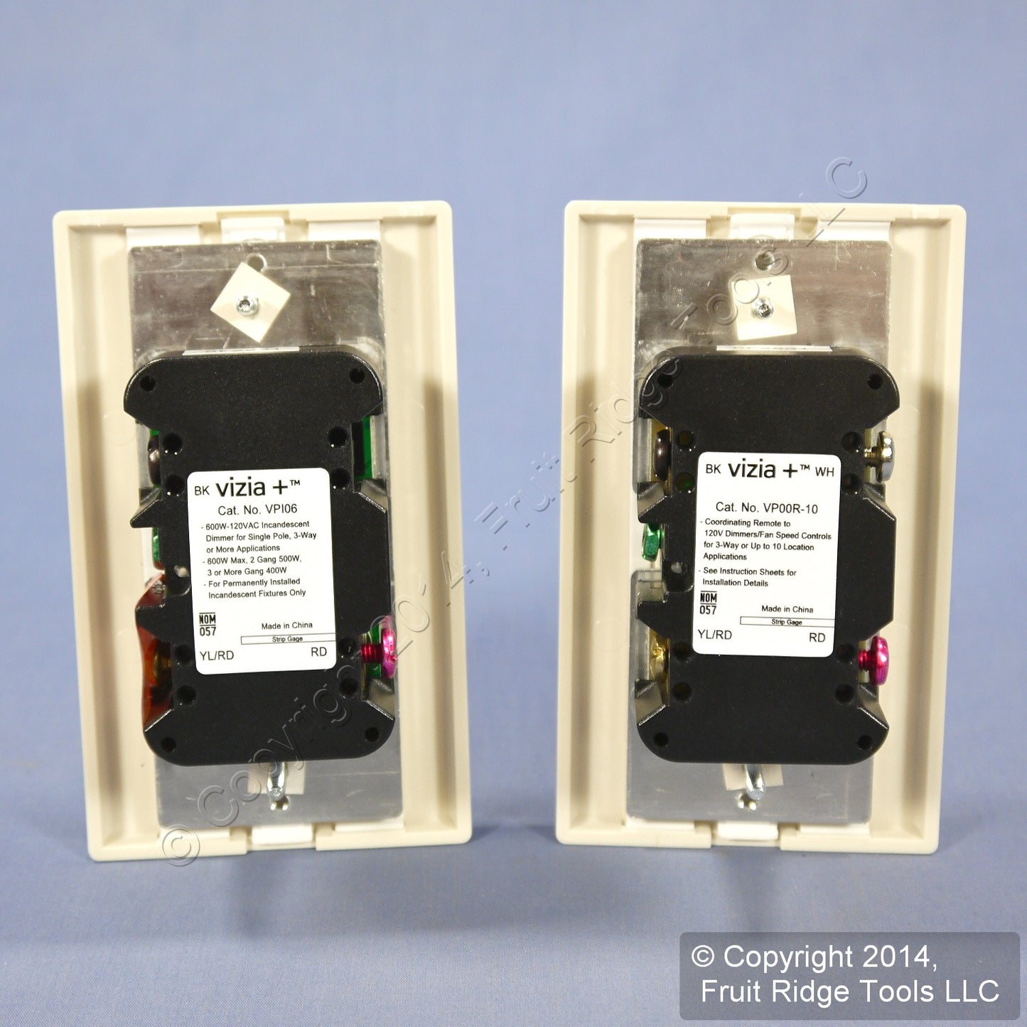 Leviton VPDMK-C0T Light Almond Vizia+ 600W Lighted Digital Dimmer & Remote Kit