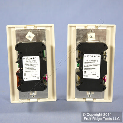 Leviton VPDMK-C0T Light Almond Vizia+ 600W Lighted Digital Dimmer & Remote Kit