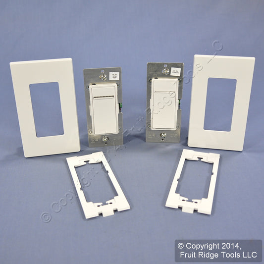 Leviton Vizia+ White 600W Digital Dimmer & Remote Kit w/ Locator Light VPDMK-C0W