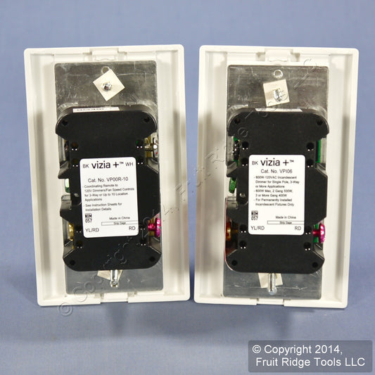 Leviton Vizia+ White 600W Digital Dimmer & Remote Kit w/ Locator Light VPDMK-C0W