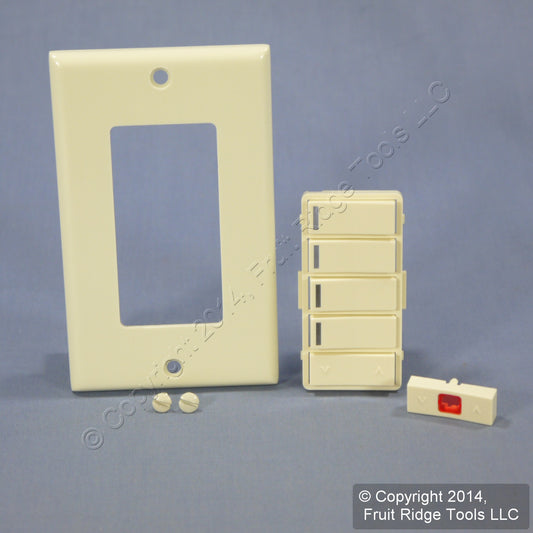 Leviton Almond Color Change for Vizia RF+ 4-Button 4-Zone Controller VPKIT-Z4A