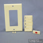 Leviton Almond Color Change for Vizia RF+ 4-Button 4-Zone Controller VPKIT-Z4A