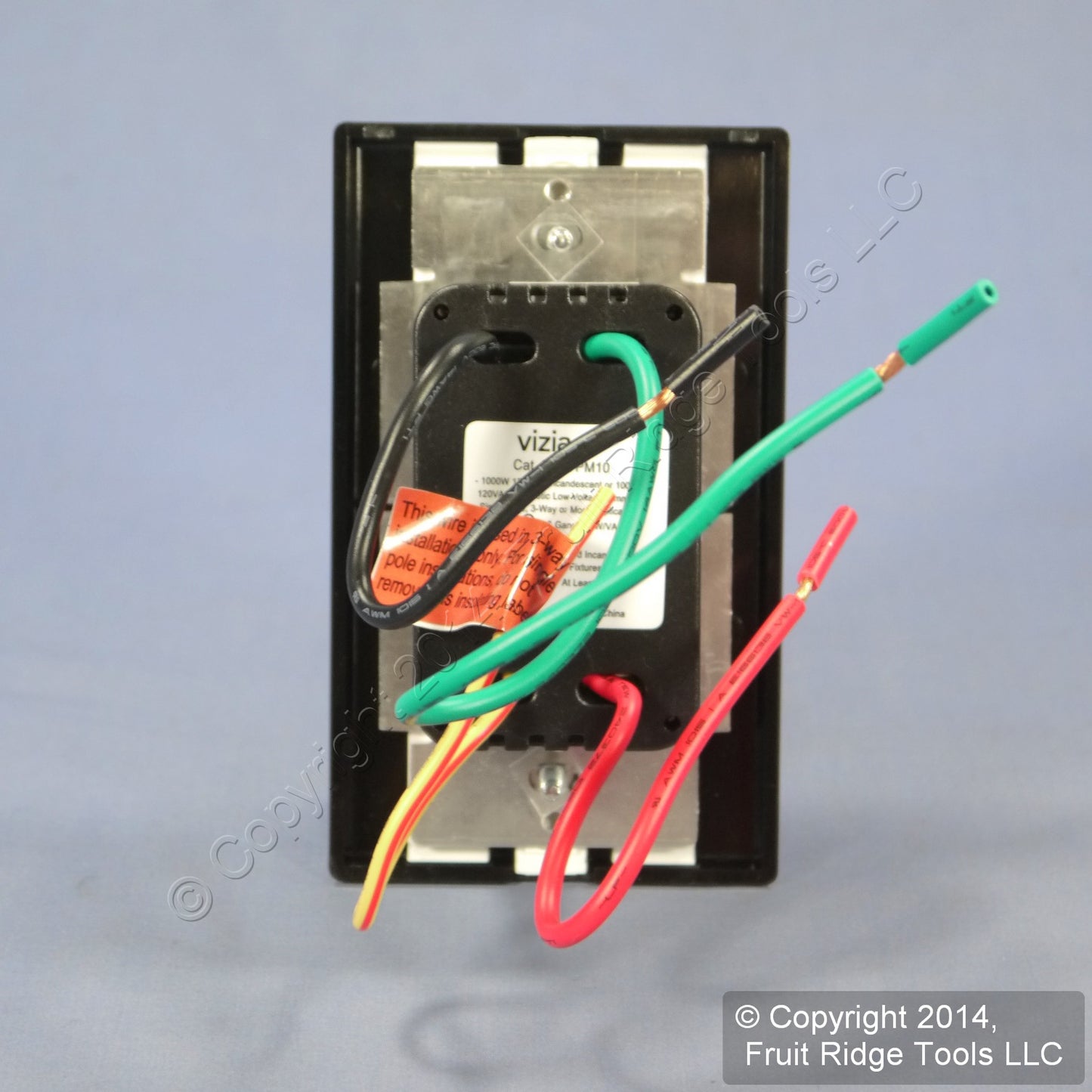 Leviton VPM10-1LE Black Vizia+ Light Dimmer Switch 1000W Magnetic Low Voltage