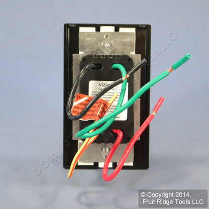 Leviton VPM10-1LE Black Vizia+ Light Dimmer Switch 1000W Magnetic Low Voltage