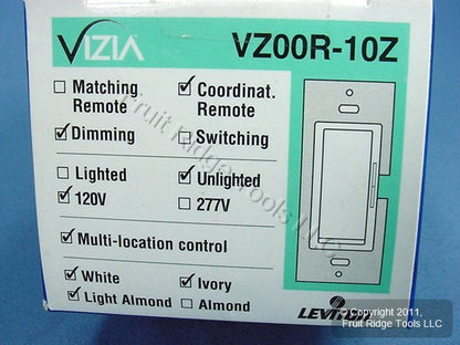 Leviton VZ00R-10Z White/Ivory/Light Almond On/Off Vizia Remote for Dimmer Switch
