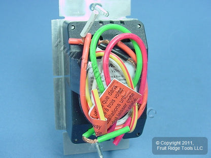 Leviton VZH06-7LZ Almond Vizia White Ivory Lt. Eco Fluorescent Dimmer Switch 6A