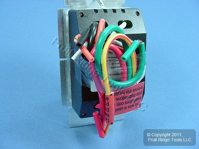 Leviton VZH08-1LX Almond Vizia White Ivory Eco Fluorescent Dimmer Switch 8A 120V