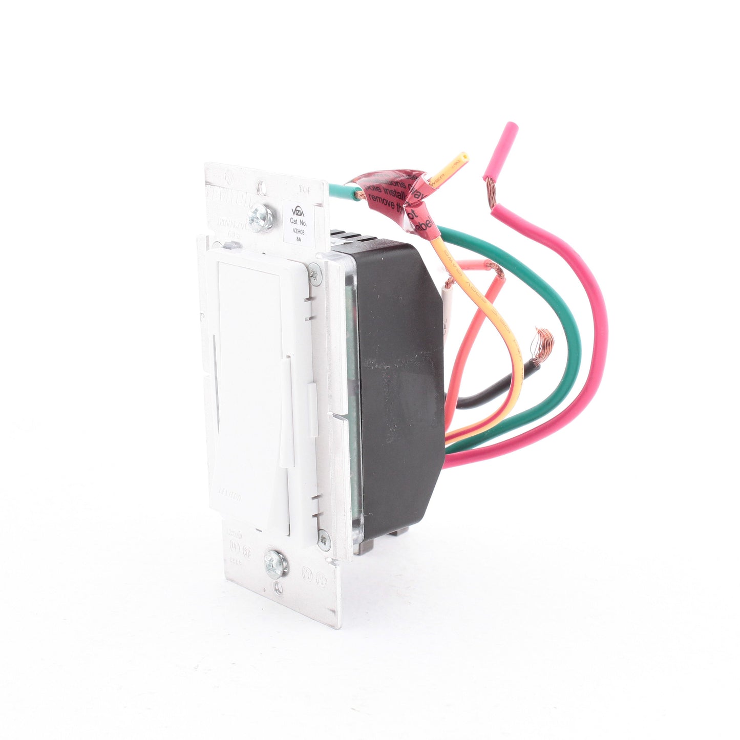 Leviton VZH08-1LZ Almond Vizia White Ivory Lt. Eco Fluorescent Dimmer Switch 8A