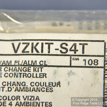Leviton Light Almond Vizia RF+ 4-Scene Controller Color Change Kit VZKIT-S4T