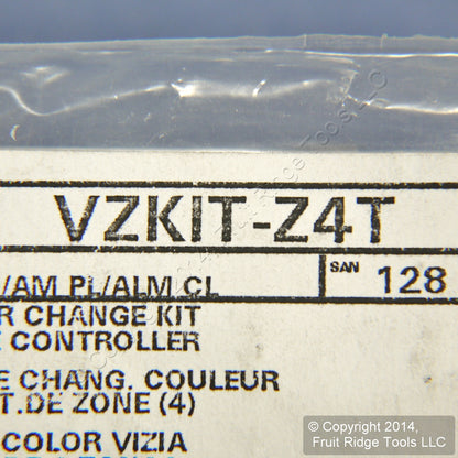 Leviton Lt Almond Vizia RF+ 4-Button 4-Zone Control Color Change Kit VZKIT-Z4T