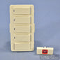 Leviton Lt Almond Vizia RF+ 4-Button 4-Zone Control Color Change Kit VZKIT-Z4T