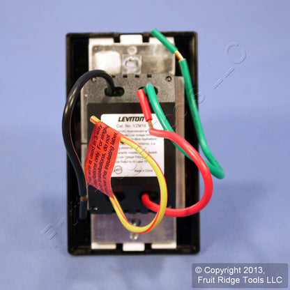 Leviton VZM10-1LE Black Vizia Light Dimmer Switch 1000VA Magnetic Low Voltage