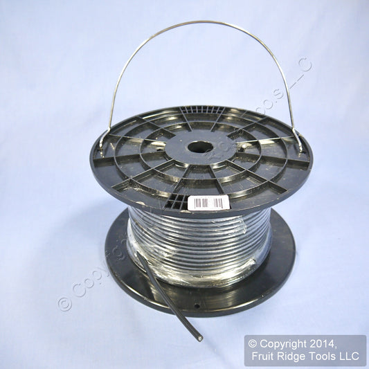 Leviton Black RG-59 250-Feet Coax Cable Wire in Spool W3409-250