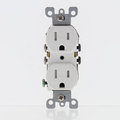 Leviton White Scratched Tamper Weather Resistant Outlet 5-15R 15A Bulk W5320-T0W
