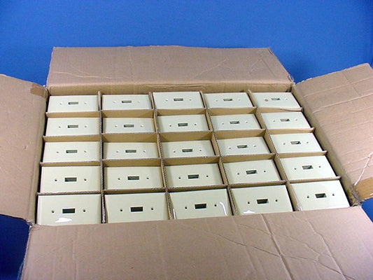 GE Ivory 1Gang Toggle Unbreakable Midway Wallplate Nylon Cover w/o Screws 1000pc
